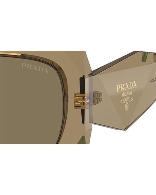 Prada Multicolor 55Mm Square Sunglasses