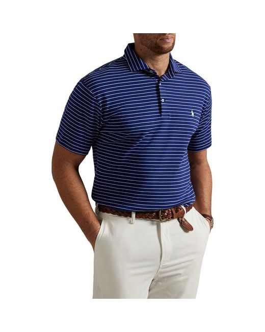 dillards polo dress shirts Ralph Lauren Men's Big & Tall Performance Stretch Jersey Polo Shirt - Polo Black