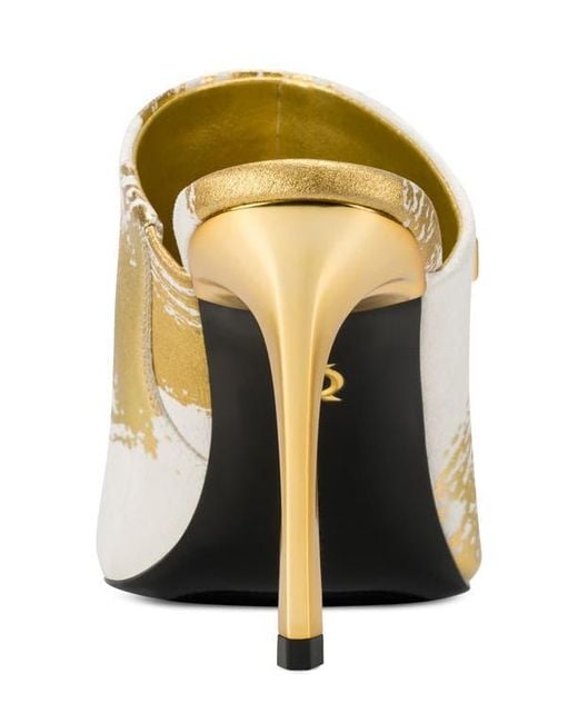 Donna Karan Metallic Donna Slide Sandal