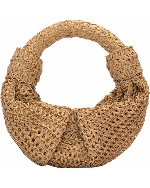 Simon Miller Metallic Raffia Lopsy Bag