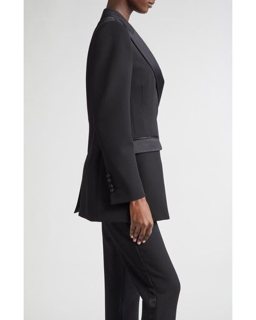 Dolce & Gabbana Black Double Breasted Gabardine Tuxedo Jacket
