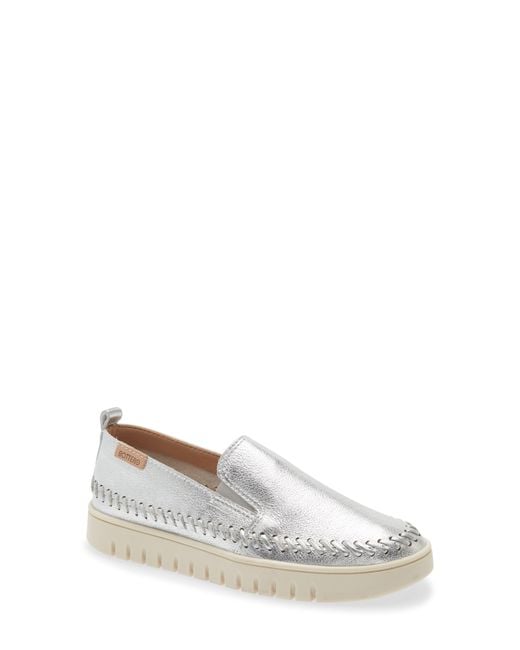 BOTTER White Metallic Slip-On