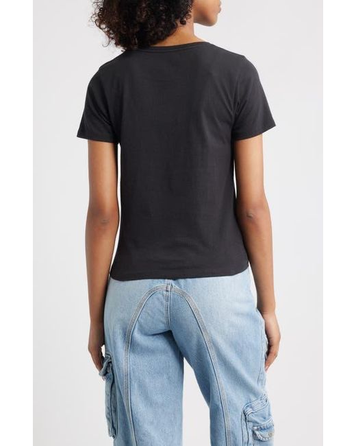 GOLDEN HOUR Blue Kewpie L'Il Devil Cotton Graphic T-Shirt