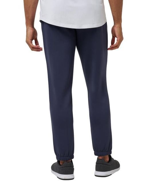 Travis Mathew Blue Fibercloud Drawstring Joggers for men
