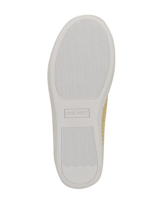Nine West Natural Tons Lace-Up Wedge Sneaker