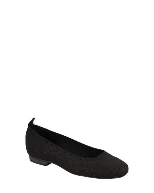 MIA Black Raisa Stretch Knit Flat