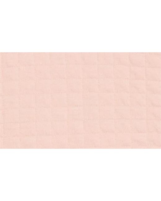 Caslon Pink Quilted Cotton Bomber Jacket