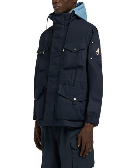 Moose Knuckles Black Hudson Utility Jacket for men