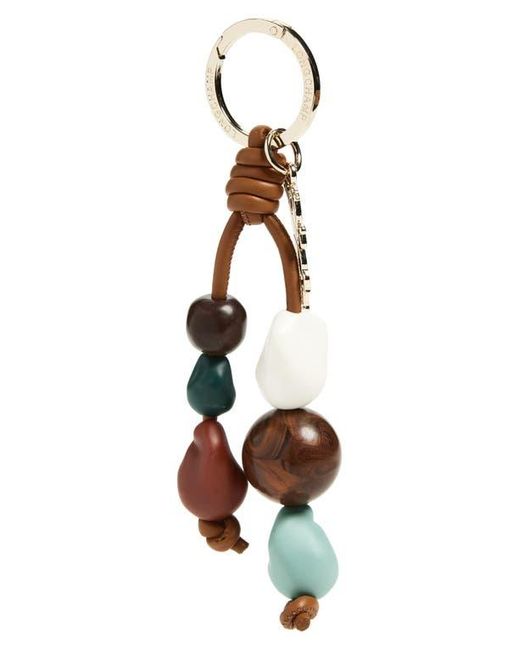 Longchamp Metallic Beaded Key Chain