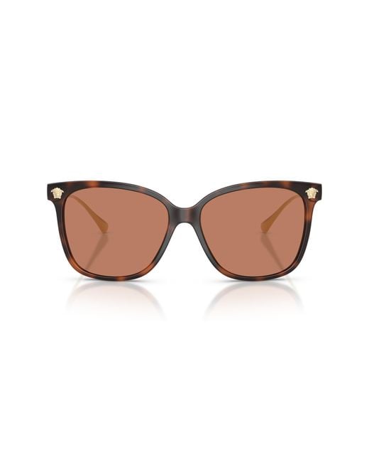 Versace Brown 57Mm Square Sunglasses
