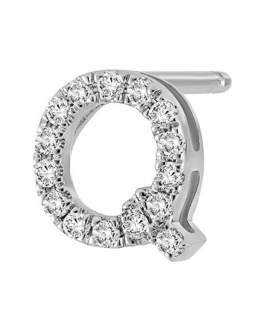 Bony Levy Metallic Single Initial Earring