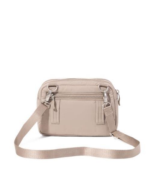 Baggallini Pink Trifecta Rfid Wallet Crossbody Bag