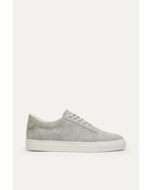 Want Les Essentiels De La Vie Gray Lennon 2.0 Suede Leather Low Sneaker for men
