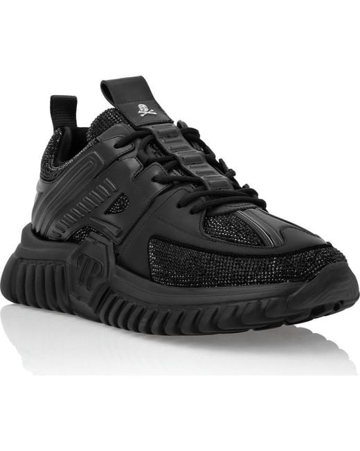 Philipp Plein Black Runner Sneaker Supersonic