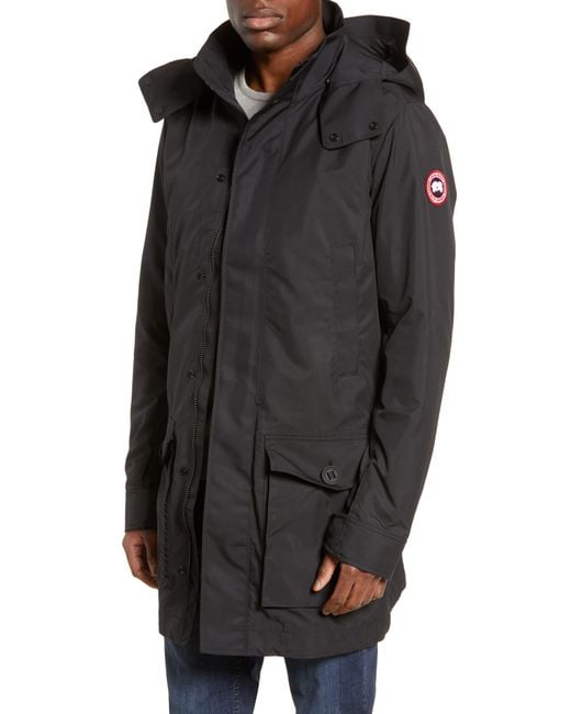 Canada Goose Black Crew Trench Jacket for men