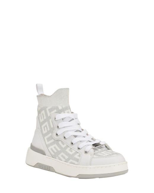 Guess White Mannen High Top Sneaker