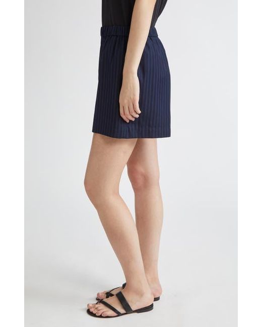 Theory Blue Stripe Cotton Boxers Shorts