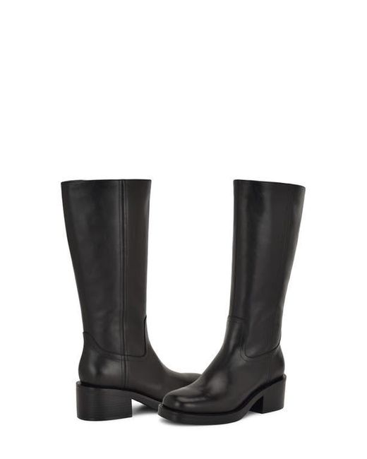 Nine West Black Broklyn Block Heel Boot