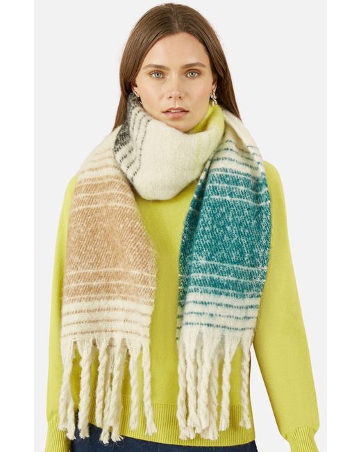 Yumi' Green Super Fluffy Scarf