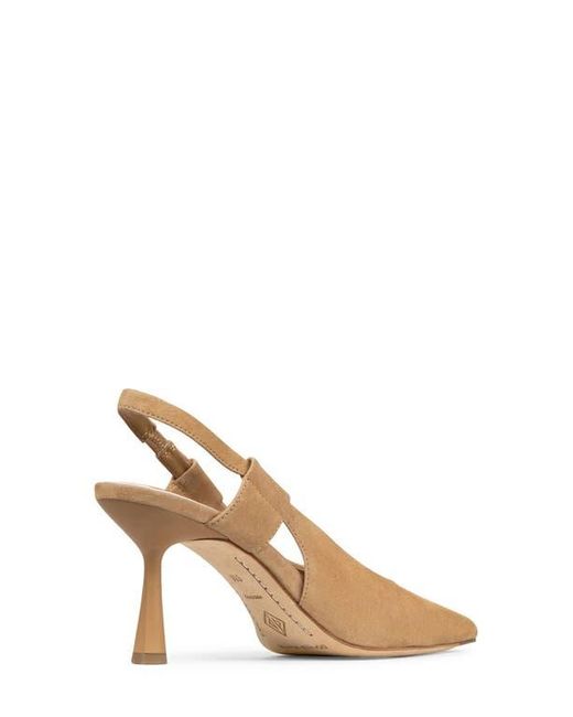 Donald J Pliner Natural Pointed Toe Slingback Pump