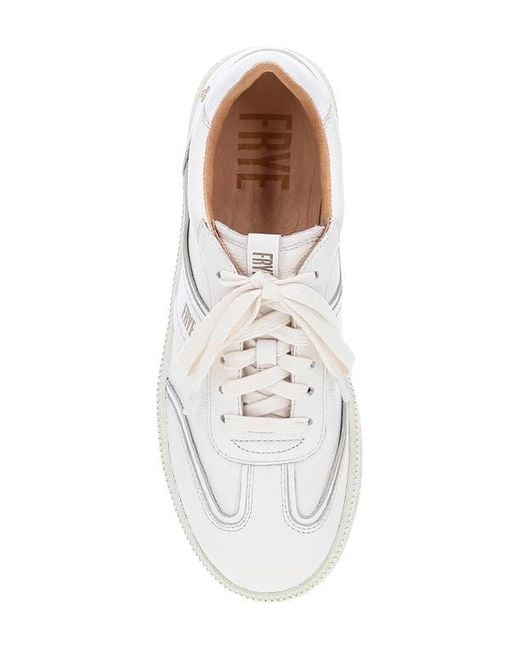 Frye White Milly Low Top Sneaker