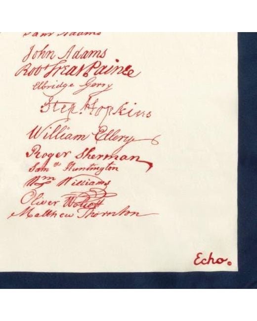 Echo Pink Declaration Of Independence Silk Square