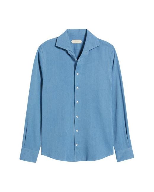 Aurélien Blue Denim Button-Up Shirt for men
