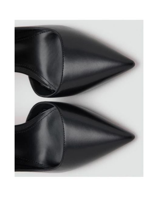Mango Black Audrey Half D'Orsay Pump