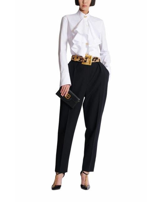 Balmain Black B-Buzz Leather Wallet