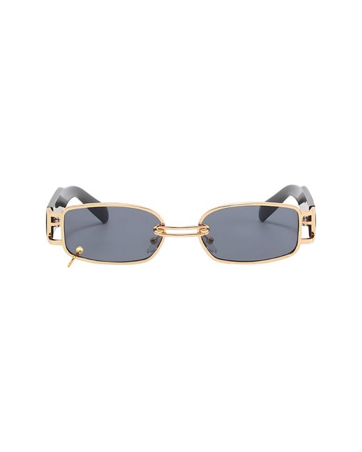 Fifth & Ninth Blue Inez 55Mm Rectangular Sunglasses