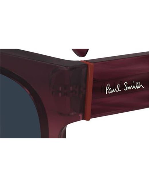 Paul Smith Blue Kenley 52Mm Rectangular Sunglasses for men