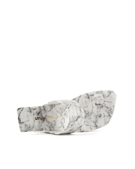 United Nude White Loop Toe Hi Sandals