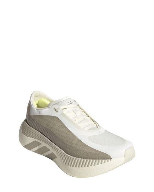 Adidas White Hyperboost Edge Running Shoe for men