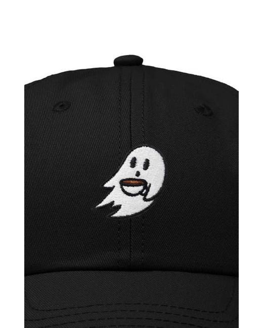 Alix Black Coffee Ghost Embroidered Hat