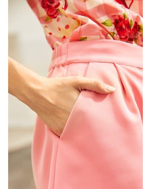 ModCloth Pink Blushing Bow Shorts