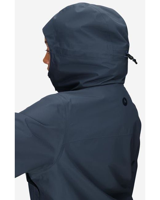 Marmot Blue Minimalist Pertex Waterproof Hooded Jacket