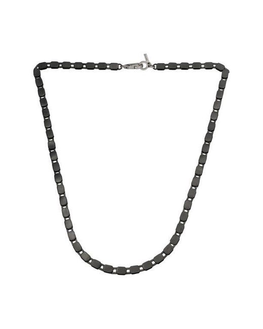 AllSaints Metallic Hex Link Collar Necklace for men