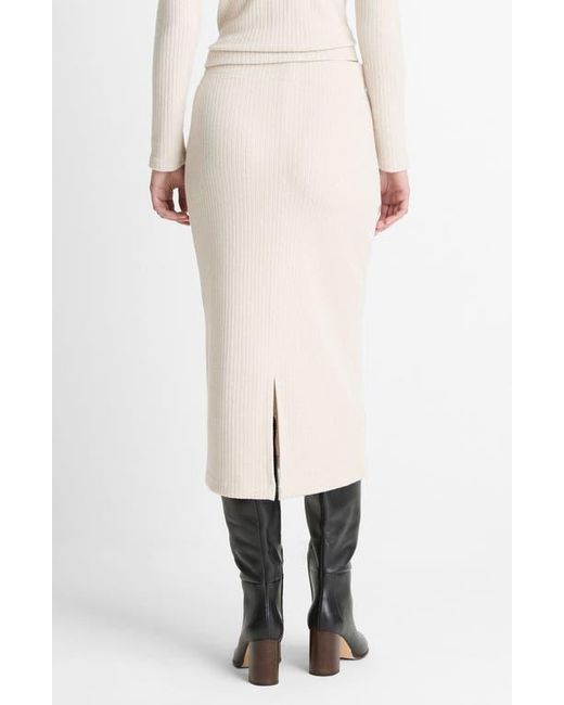 Vince Natural Cozy Rib Skirt