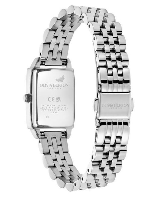 Olivia Burton Metallic Classics Rectangular Bracelet Watch, 20Mm
