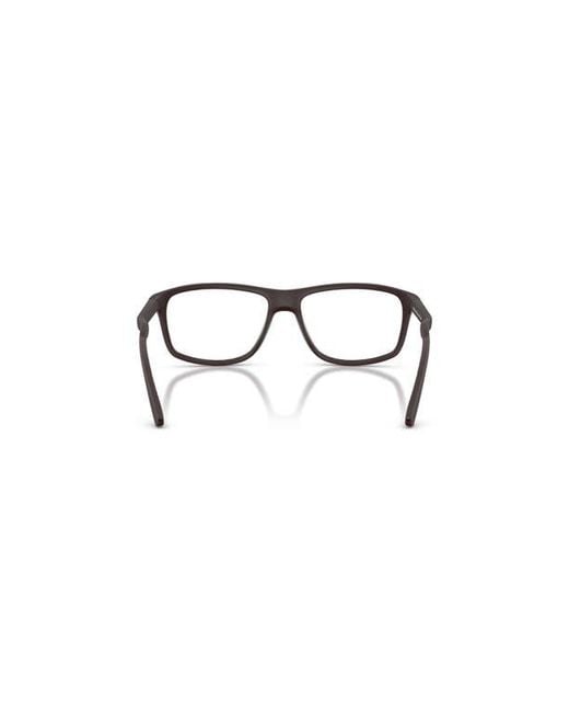Arnette Black 57Mm Rectangle Optical Glasses for men