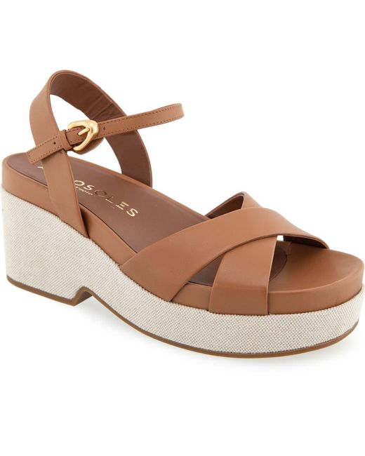 Aerosoles Brown Chabella Platform Sandal