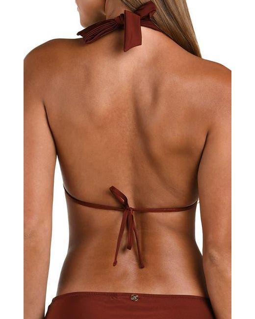 Sunshine 79 Brown Solids Triangle Bikini Top