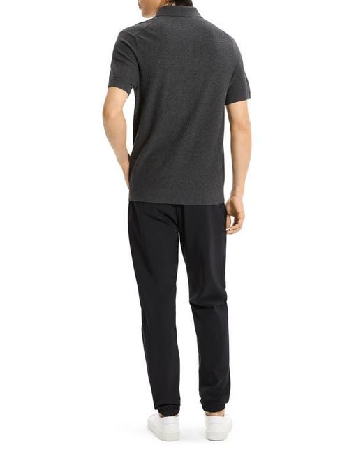 Theory Black Soris T-Light Polo for men