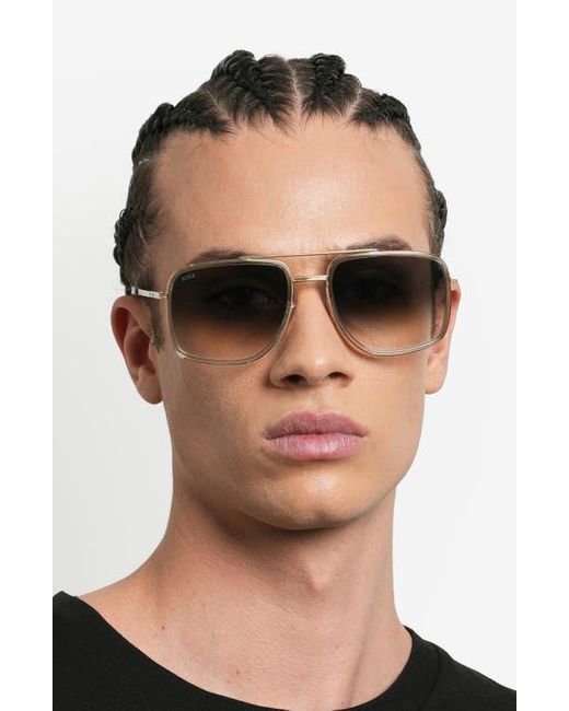 Boss Gray 58Mm Gradient Square Sunglasses for men
