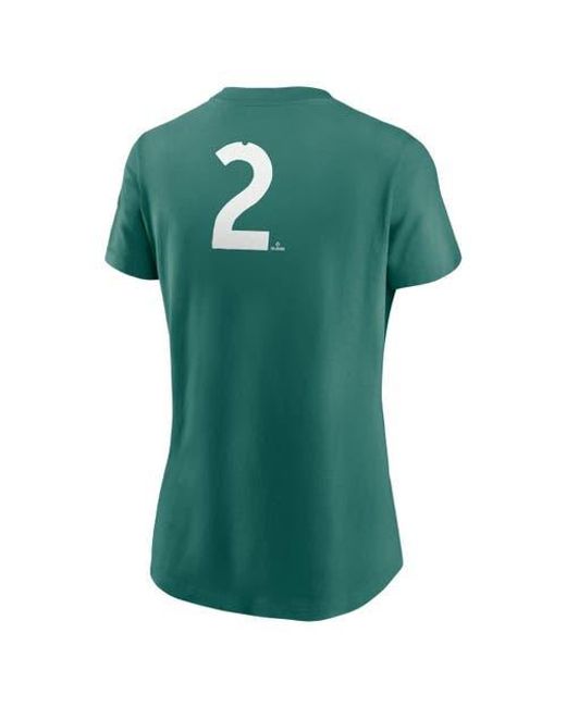 Nike Green Alex Bregman Boston Sox 2025 City Connect Fuse Name & Number T-Shirt