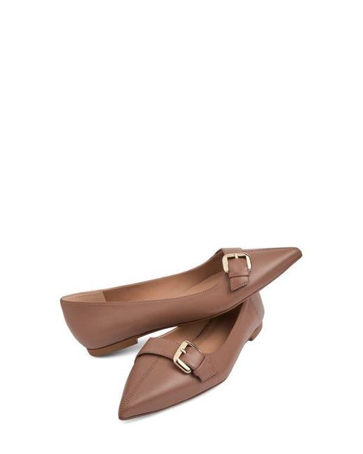 L.K.Bennett Brown Tory Oloid Pointed Toe Flat