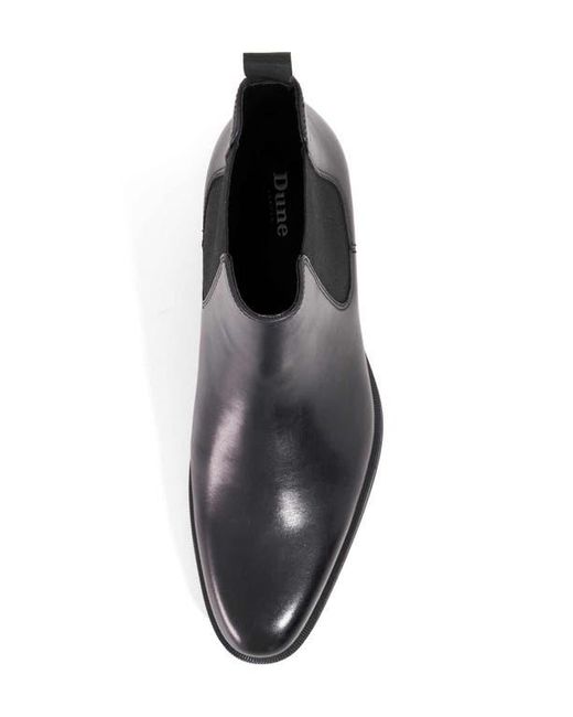 Dune Black Matchin Plain Toe Chelsea Boot for men