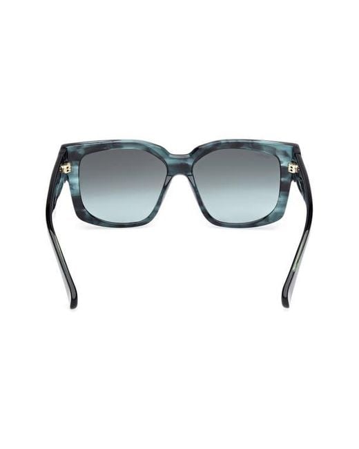 Max Mara Multicolor Glimpse 54Mm Round Sunglasses