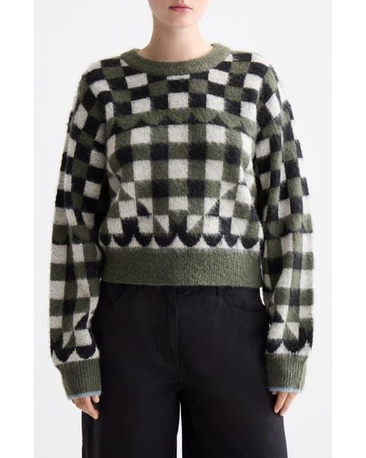 Scotch & Soda Black Geo Print Crewneck Sweater