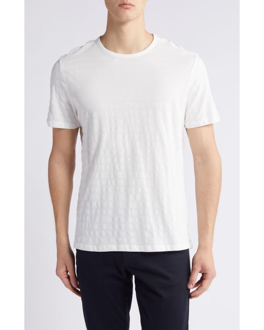 Robert Barakett White Gordon Slim Fit Cotton Crewneck T-shirt for men